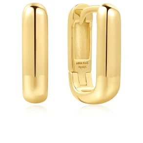 ANIA HAIE GOLD DOME OVAL HOOP EARRINGS E061-11G