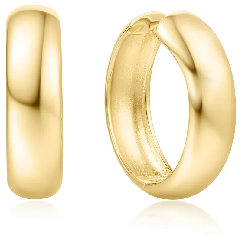 ANIA HAIE GOLD CHUBBY LARGE HOOP EARRINGS E064-08G