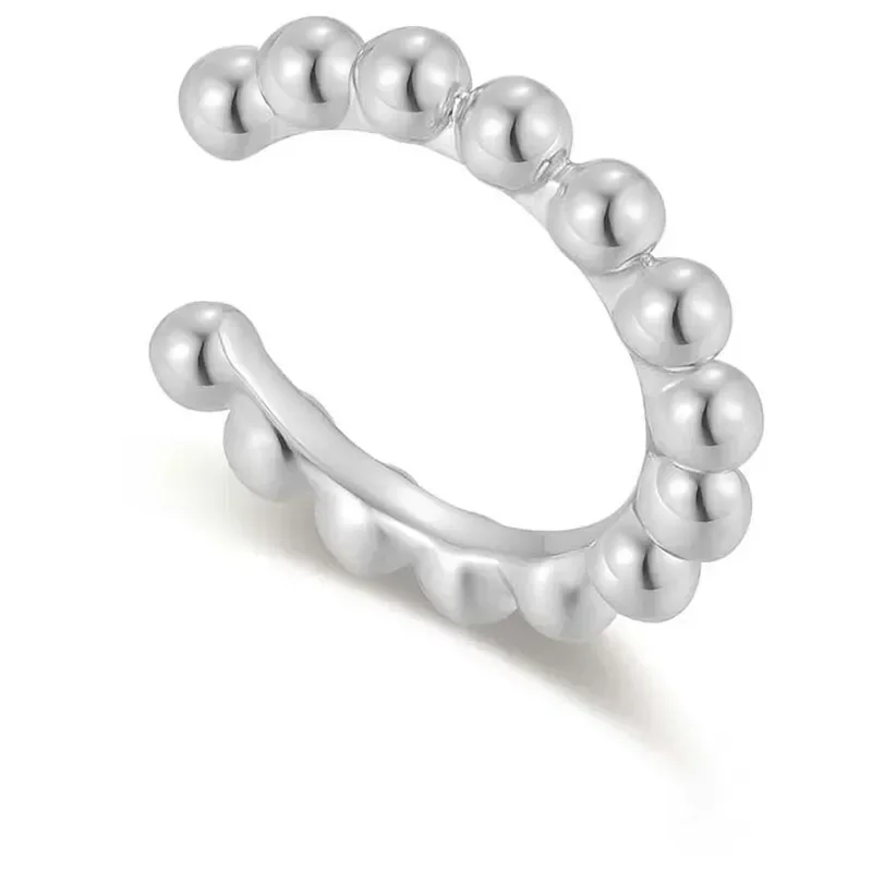 ANIA HAIE SILVER BEADED EAR CUFF E066-01H