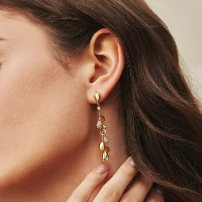 ANIA HAIE GOLD NANO GEM TEARDROP CLUSTER EARRINGS E066-03G