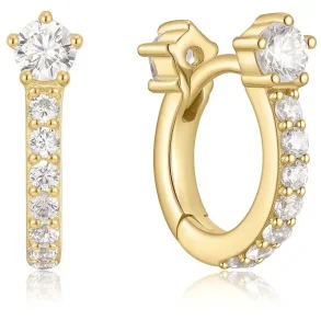 ANIA HAIE GOLD SPARKLING PAVE HOOP EARRINGS E066-04G