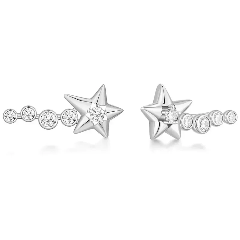 ANIA HAIE SILVER SPARKLING METEOR CLIMBERS E066-06H