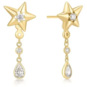 ANIA HAIE GOLD SPARKLING STAR DROP STUD EARRINGS E066-07G