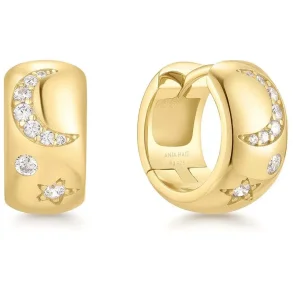 ANIA HAIE GOLD CELESTIAL CHUNKY HOOP EARRINGS E066-09G