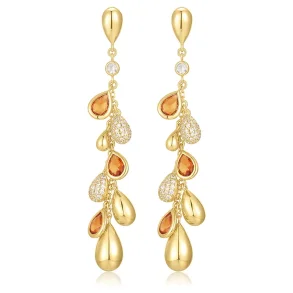 ANIA HAIE GOLD NANO GEM TEARDROP CASCADE EARRINGS E066-10G