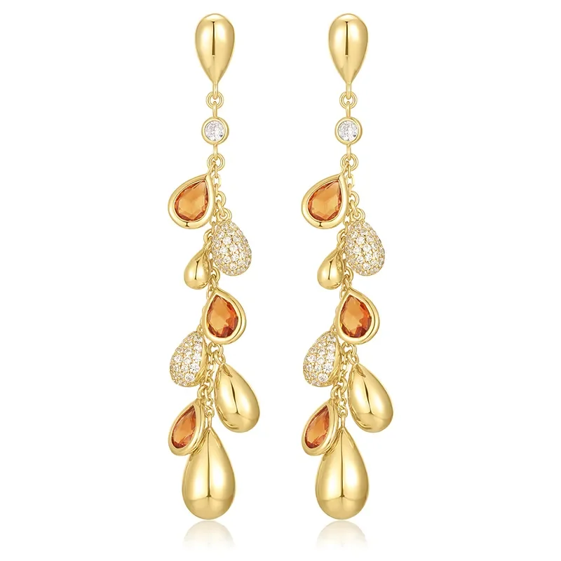 ANIA HAIE GOLD NANO GEM TEARDROP CASCADE EARRINGS E066-10G