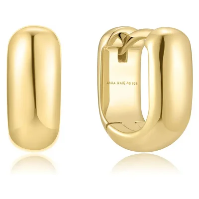 ANIA HAIE GOLD MINI U-SHAPED HOOP EARRINGS E067-08G