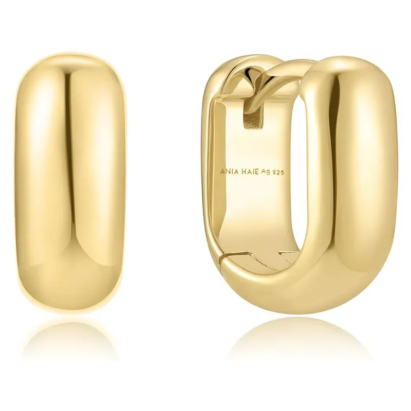 ANIA HAIE GOLD MINI U-SHAPED HOOP EARRINGS E067-08G