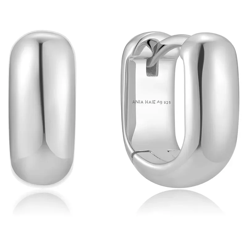 ANIA HAIE SILVER MINI U-SHAPED HOOP EARRINGS E067-08H