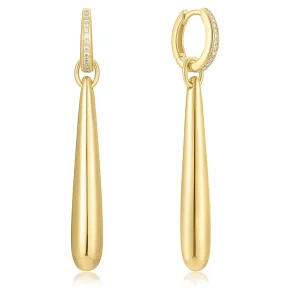ANIA HAIE GOLD LONG WATER DROPLET DROP EARRINGS E067-11G