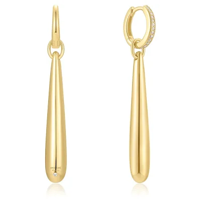 ANIA HAIE GOLD LONG WATER DROPLET DROP EARRINGS E067-11G