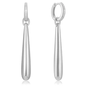 ANIA HAIE SILVER LONG WATER DROPLET DROP EARRINGS E067-11H