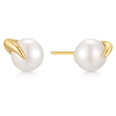 ANIA HAIE GOLD PEARL CLAW STUD EARRINGS E069-01G