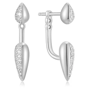 ANIA HAIE SILVER SPARKLING PUFFY EAR JACKETS E069-03H