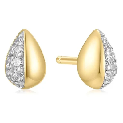 ANIA HAIE TWO-TONE SPARKLING PUFFY EAR JACKETS E069-03T