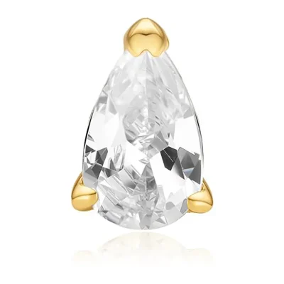 ANIA HAIE GOLD PEAR BARBELL SINGLE EARRING E070-01G