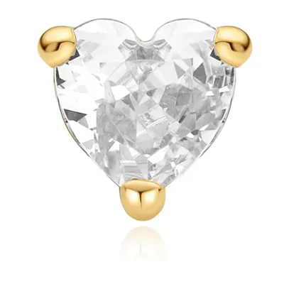 ANIA HAIE GOLD HEART BARBELL SINGLE EARRING E070-02G