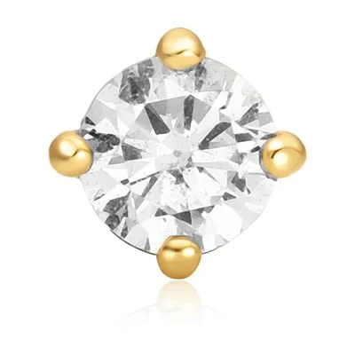 ANIA HAIE GOLD SPARKLE ROUND BARBELL SINGLE EARRING E070-03G