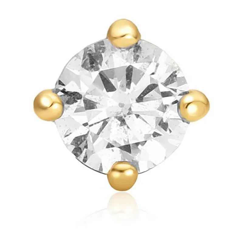 ANIA HAIE GOLD SPARKLE ROUND BARBELL SINGLE EARRING E070-03G