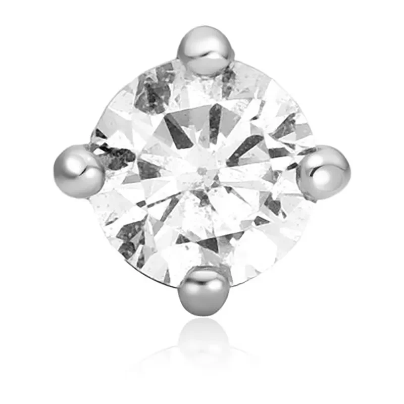 ANIA HAIE SILVER SPARKLE ROUND BARBELL SINGLE EARRING E070-03H