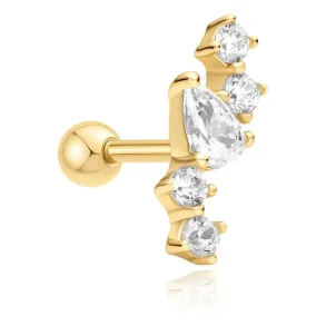 ANIA HAIE GOLD CONSTELLATION BARBELL SINGLE EARRING E070-10G