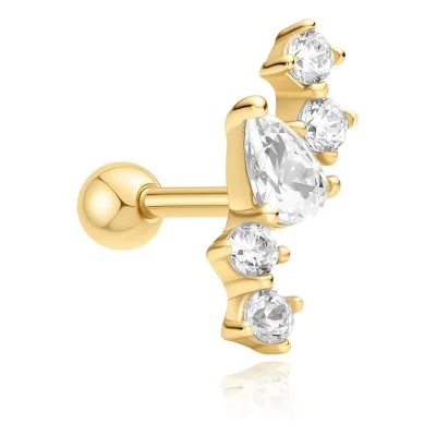 ANIA HAIE GOLD CONSTELLATION BARBELL SINGLE EARRING E070-10G