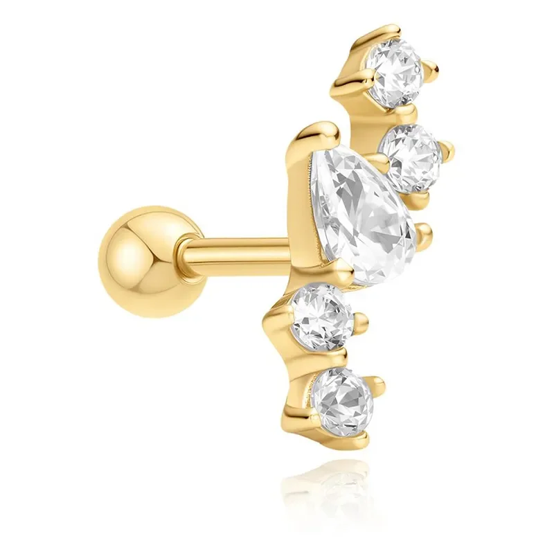 ANIA HAIE GOLD CONSTELLATION BARBELL SINGLE EARRING E070-10G