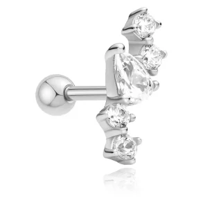 ANIA HAIE SILVER CONSTELLATION BARBELL SINGLE EARRING E070-10H