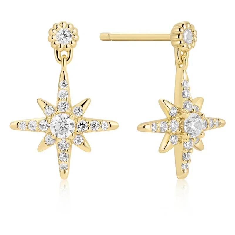 ANIA HAIE GOLD NOVA STAR STUD EARRINGS E071-02G