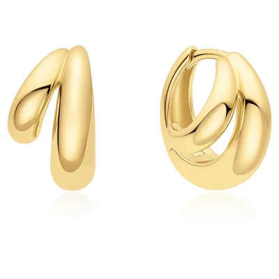 ANIA HAIE GOLD DOME HUGGIE HOOP EARRINGS E072-03G