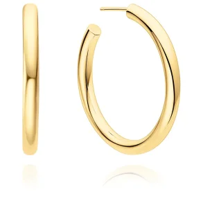 ANIA HAIE GOLD CLASSIC TUBE LARGE HOOP EARRINGS E072-12G