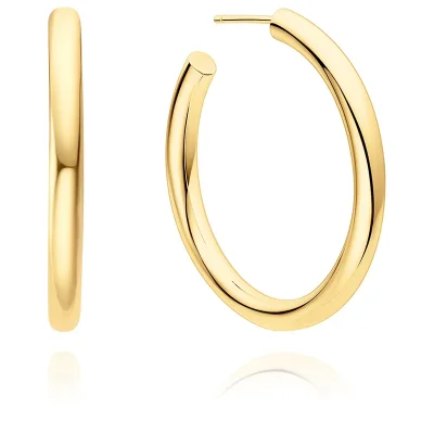 ANIA HAIE GOLD CLASSIC TUBE LARGE HOOP EARRINGS E072-12G