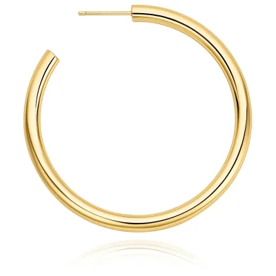 ANIA HAIE GOLD CLASSIC TUBE LARGE HOOP EARRINGS E072-12G