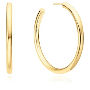ANIA HAIE GOLD CLASSIC TUBE OVERSIZED HOOP EARRINGS E072-13G