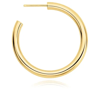 ANIA HAIE GOLD CLASSIC TUBE OVERSIZED HOOP EARRINGS E072-13G