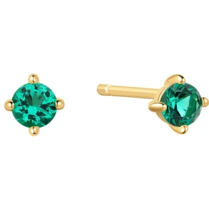 ANIA HAIE GOLD GREEN STUD EARRINGS E073-01G