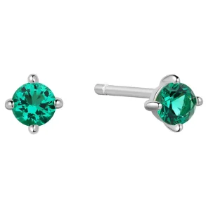 ANIA HAIE SILVER GREEN STUD EARRINGS E073-01H