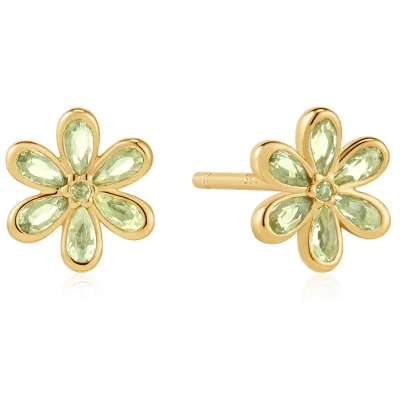 ANIA HAIE GOLD FLORAL TASSEL DROP STUD EARRINGS E073-05G