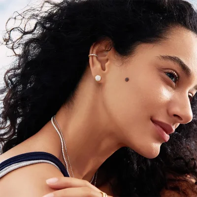 ANIA HAIE GOLD PAVE DISC STUD EARRINGS E075-10G