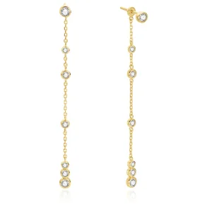 ANIA HAIE GOLD CASCADE STATION DROP STUD EARRINGS E075-12G