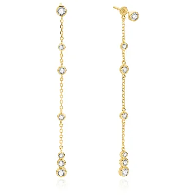 ANIA HAIE GOLD CASCADE STATION DROP STUD EARRINGS E075-12G