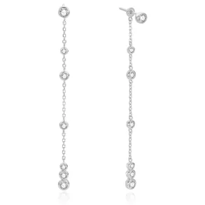 ANIA HAIE SILVER CASCADE STATION DROP STUD EARRINGS E075-12H