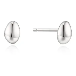 ANIA HAIE SILVER ORGANIC DOME PEBBLE STUD EARRINGS E076-02H