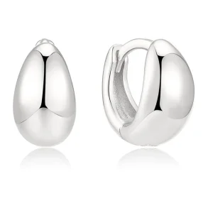 ANIA HAIE SILVER ORGANIC DOME PEBBLE HOOP EARRINGS E076-11H