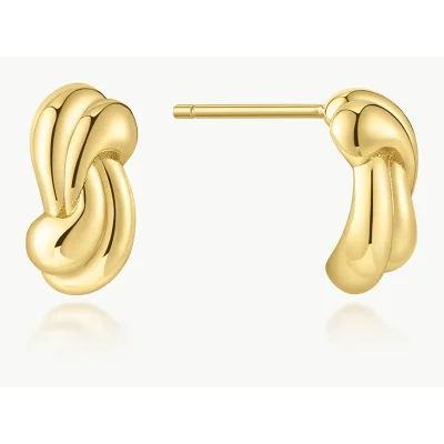 ANIA HAIE GOLD ROPE TWIST STUD EARRINGS E077-01G