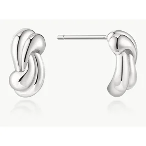 ANIA HAIE SILVER ROPE TWIST STUD EARRINGS E077-01H