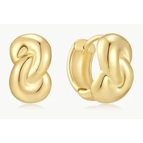ANIA HAIE GOLD ROPE TWIST HOOP EARRINGS E077-03G