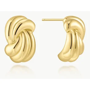 ANIA HAIE GOLD RIPPLE TWIST STUD EARRINGS E077-04G