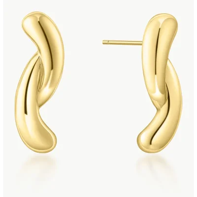 ANIA HAIE GOLD TWIST STUD EARRINGS E077-05G