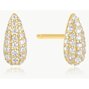 ANIA HAIE GOLD PAVE DOME STUD EARRINGS E078-02G